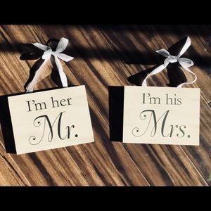 Bride and Groom Wedding Decor